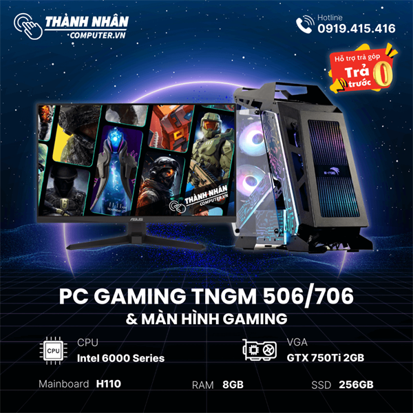 PC Gaming TNGM 506/706 Intel Core i5 6500/ i7 6700  - Ram 8GB - SSD 256GB  + VGA GTX 750Ti 2Gb Like New .